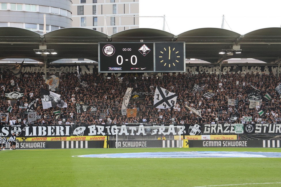 Sturm Graz - Altach
Oesterreichische Fussball Bundesliga, 3. Runde, SK Sturm Graz - SC Rheindorf Altach, Stadion Graz-Liebenau, 15.08.2026. 

Foto zeigt Fans von Sturm
