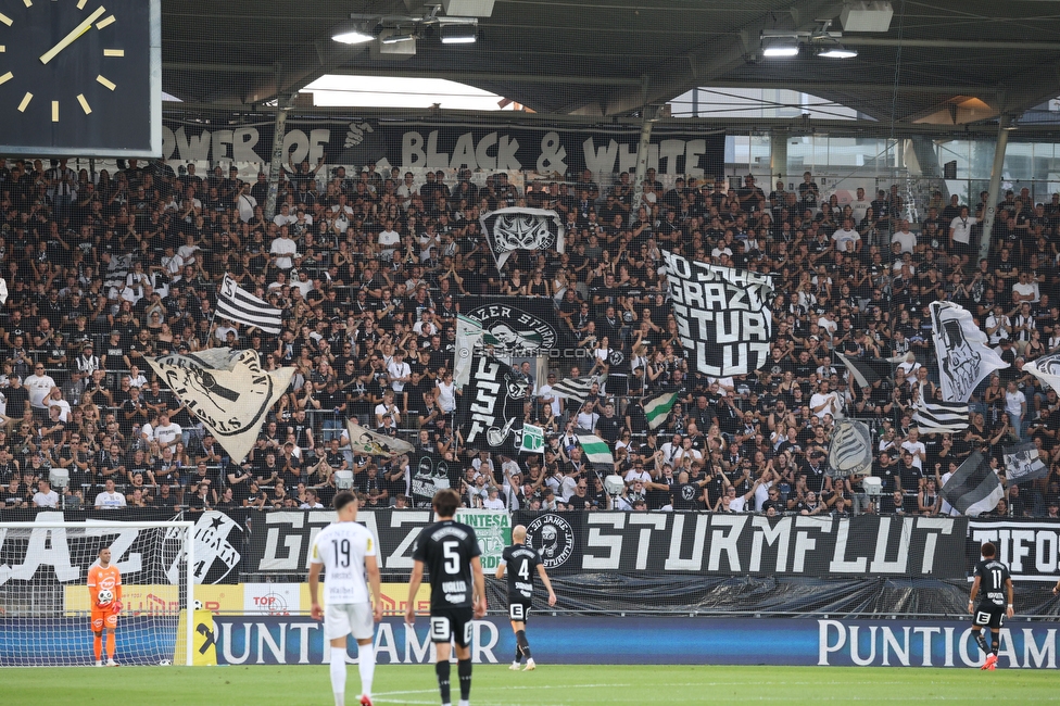 Sturm Graz - Altach
Oesterreichische Fussball Bundesliga, 3. Runde, SK Sturm Graz - SC Rheindorf Altach, Stadion Graz-Liebenau, 15.08.2026. 

Foto zeigt Fans von Sturm
Schlüsselwörter: sturmflut