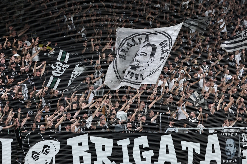 Sturm Graz - Altach
Oesterreichische Fussball Bundesliga, 3. Runde, SK Sturm Graz - SC Rheindorf Altach, Stadion Graz-Liebenau, 15.08.2026. 

Foto zeigt Fans von Sturm
