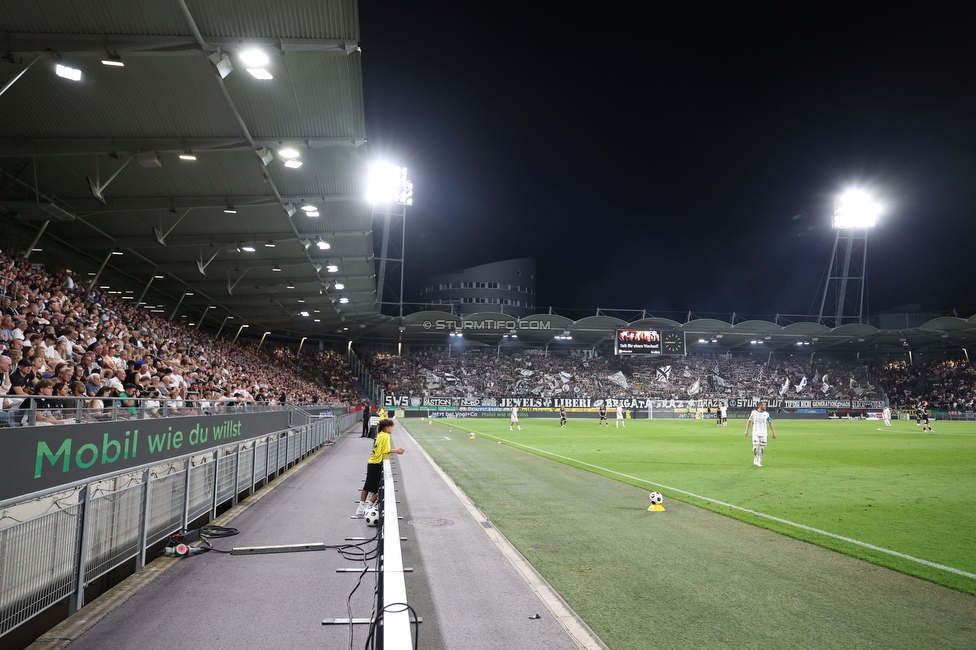 Sturm Graz - Altach
Oesterreichische Fussball Bundesliga, 3. Runde, SK Sturm Graz - SC Rheindorf Altach, Stadion Graz-Liebenau, 15.08.2026. 

Foto zeigt Fans von Sturm

