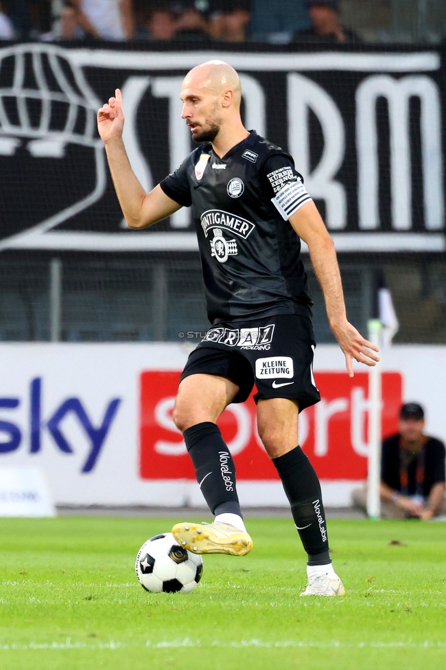 Sturm Graz - Altach
Oesterreichische Fussball Bundesliga, 3. Runde, SK Sturm Graz - SC Rheindorf Altach, Stadion Graz-Liebenau, 15.08.2026. 

Foto zeigt Jon Gorenc-Stankovic (Sturm)
