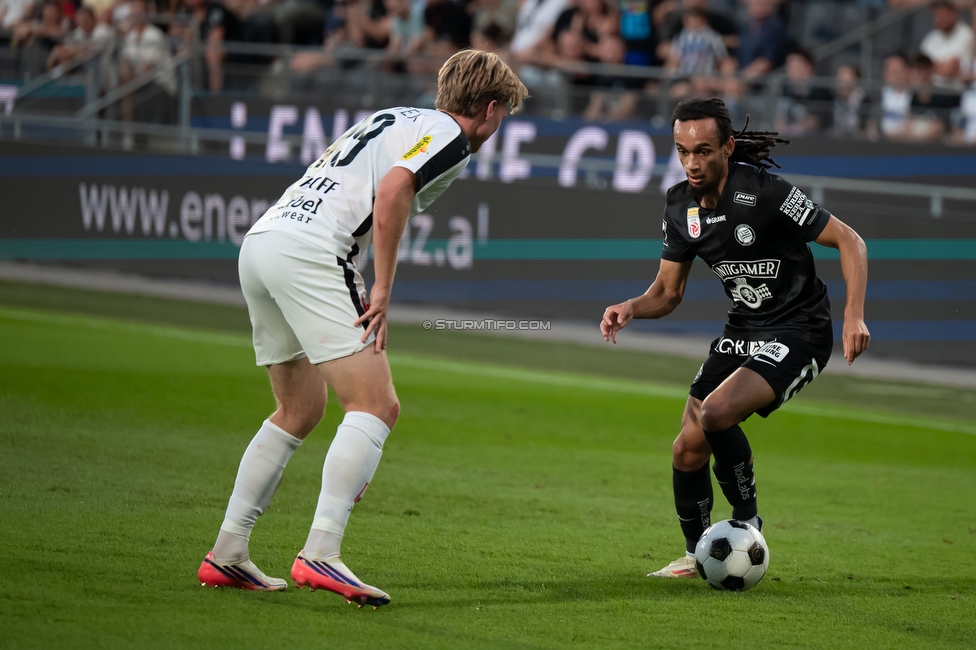 Sturm Graz - Altach
Oesterreichische Fussball Bundesliga, 3. Runde, SK Sturm Graz - SC Rheindorf Altach, Stadion Graz-Liebenau, 15.08.2026. 

Foto zeigt Emran Soglo (Sturm)
