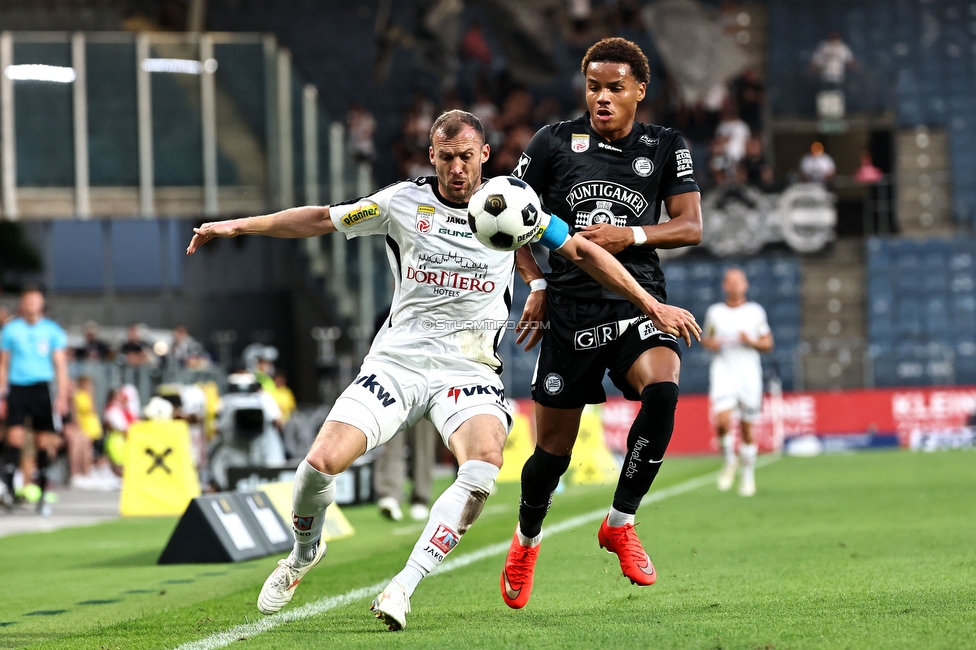 Sturm Graz - Altach
Oesterreichische Fussball Bundesliga, 3. Runde, SK Sturm Graz - SC Rheindorf Altach, Stadion Graz-Liebenau, 15.08.2026. 

Foto zeigt Axel Kayombo (Sturm)
