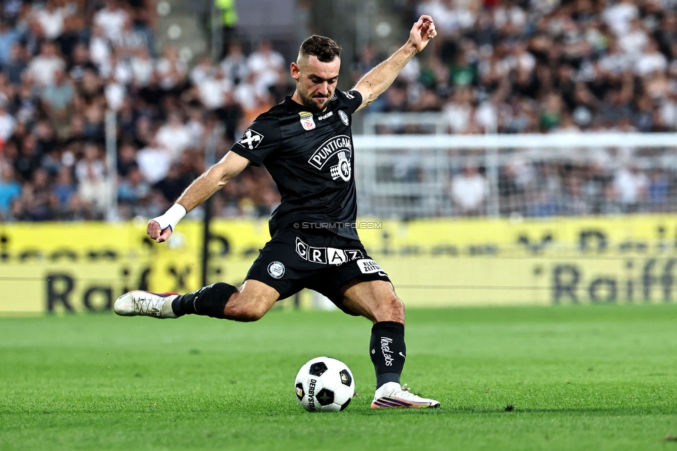 Sturm Graz - Altach
Oesterreichische Fussball Bundesliga, 3. Runde, SK Sturm Graz - SC Rheindorf Altach, Stadion Graz-Liebenau, 15.08.2026. 

Foto zeigt Juergen Heil (Sturm)
