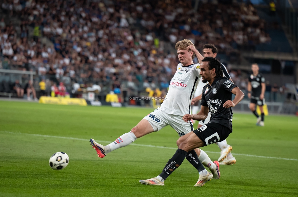 Sturm Graz - Altach
Oesterreichische Fussball Bundesliga, 3. Runde, SK Sturm Graz - SC Rheindorf Altach, Stadion Graz-Liebenau, 15.08.2026. 

Foto zeigt Emran Soglo (Sturm)
