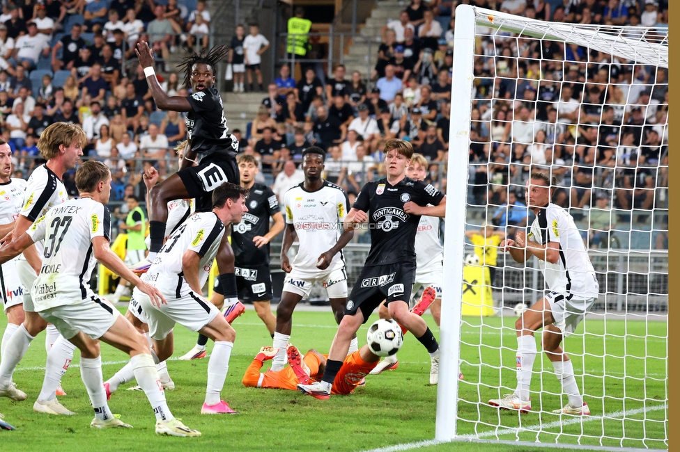 Sturm Graz - Altach
Oesterreichische Fussball Bundesliga, 3. Runde, SK Sturm Graz - SC Rheindorf Altach, Stadion Graz-Liebenau, 15.08.2026. 

Foto zeigt Seedy Jatta (Sturm)
