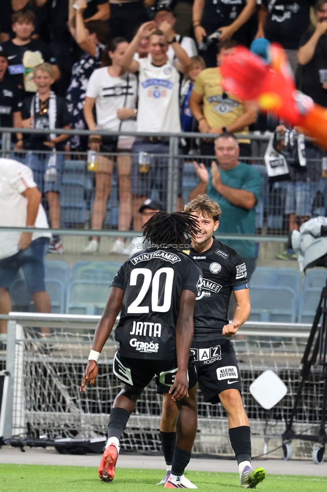 Sturm Graz - Altach
Oesterreichische Fussball Bundesliga, 3. Runde, SK Sturm Graz - SC Rheindorf Altach, Stadion Graz-Liebenau, 15.08.2026. 

Foto zeigt Seedy Jatta (Sturm)
