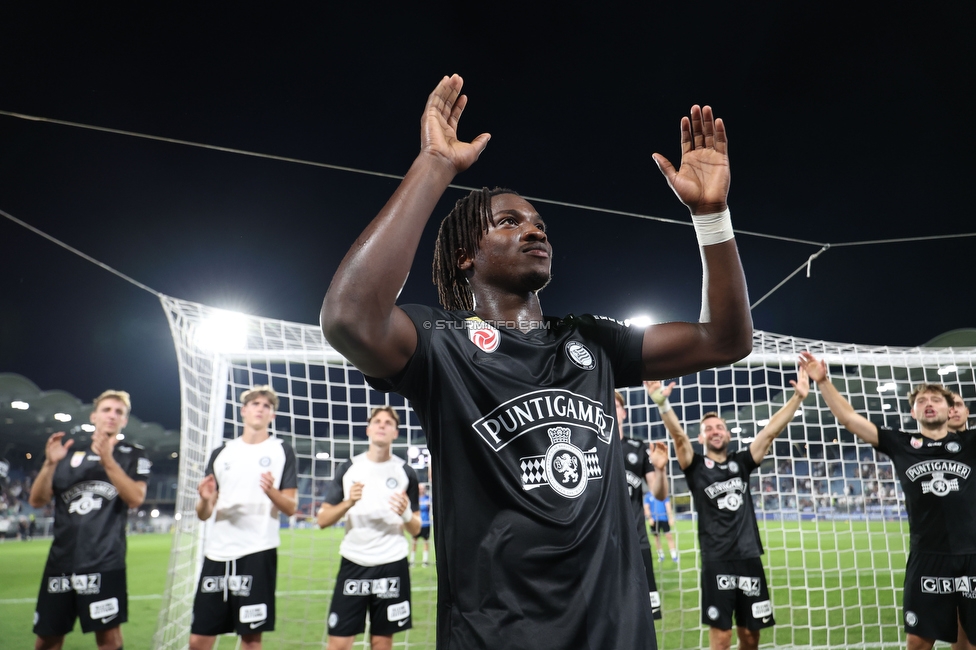 Sturm Graz - Altach
Oesterreichische Fussball Bundesliga, 3. Runde, SK Sturm Graz - SC Rheindorf Altach, Stadion Graz-Liebenau, 15.08.2026. 

Foto zeigt Seedy Jatta (Sturm)

