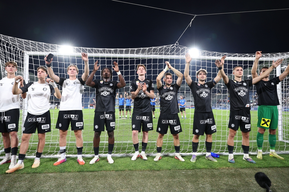Sturm Graz - Altach
Oesterreichische Fussball Bundesliga, 3. Runde, SK Sturm Graz - SC Rheindorf Altach, Stadion Graz-Liebenau, 15.08.2026. 

Foto zeigt die Mannschaft von Sturm
