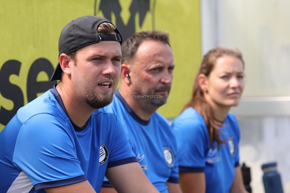 Sturm Frauen - Salzburg
OEFB Frauen Bundesliga, 3. Runde, SK Sturm Graz Frauen - FC Salzburg, Trainingszentrum Messendorf, 16.08.2026. Foto zeigt Jakob Gschwandner (Assistenztrainer Sturm Frauen)
