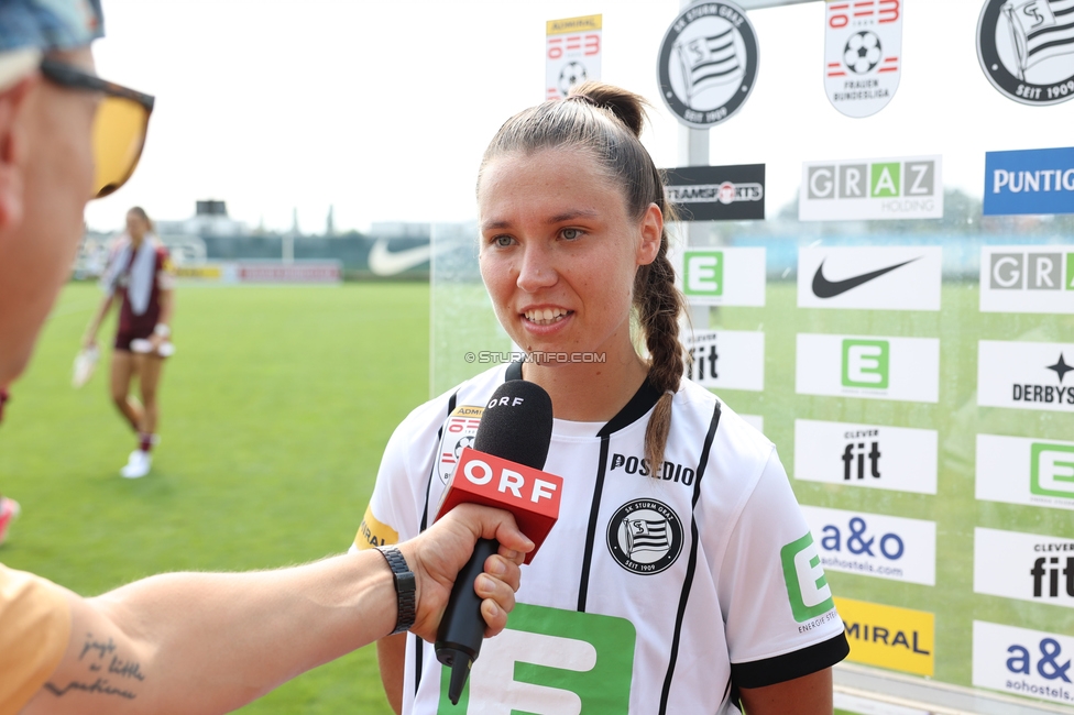 Sturm Frauen - Salzburg
OEFB Frauen Bundesliga, 3. Runde, SK Sturm Graz Frauen - FC Salzburg, Trainingszentrum Messendorf, 16.08.2026. Foto zeigt Stefanie Grossgasteiger (Sturm Frauen)
