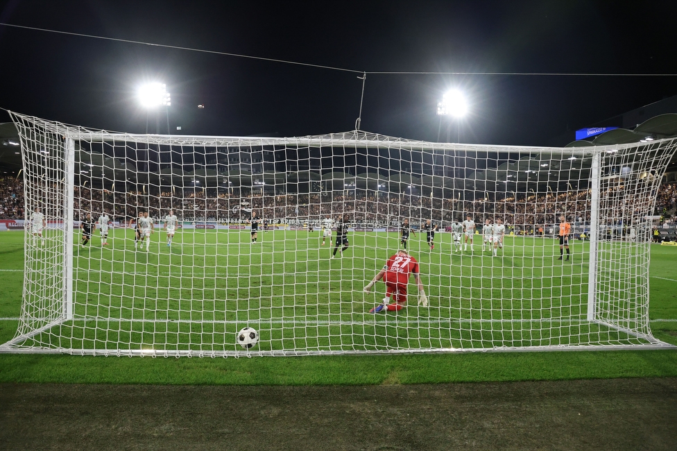 Sturm Graz - Lustenau
Oesterreichische Fussball Bundesliga, 4. Runde, SK Sturm Graz - SC Austria Lustenau, Stadion Graz-Liebenau, 22.08.2026. 

Foto zeigt Seedy Jatta (Sturm)
Schlüsselwörter: elfmeter torjubel