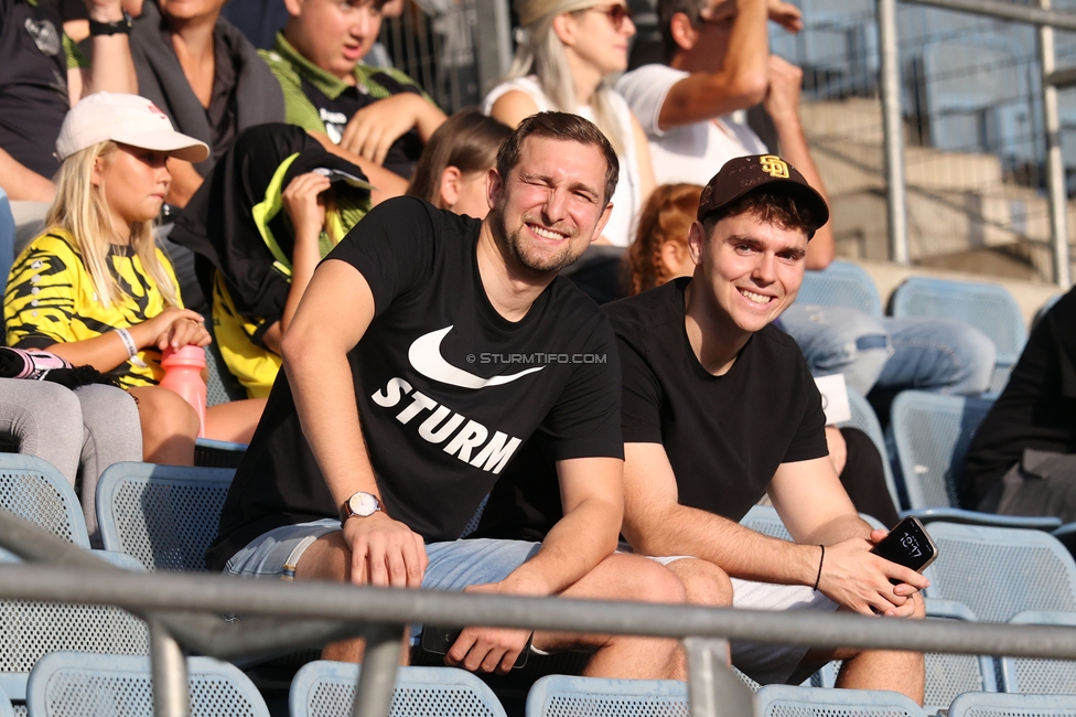 Sturm Frauen - Gintra
UEFA Womens Europa Cup Qualifikation, 1. Runde, SK Sturm Graz Frauen - FC Gintra, Stadion Graz-Liebenau, 26.08.2026.Foto zeigt Dennis Buchrieser (Stadionsprecher Herren)
