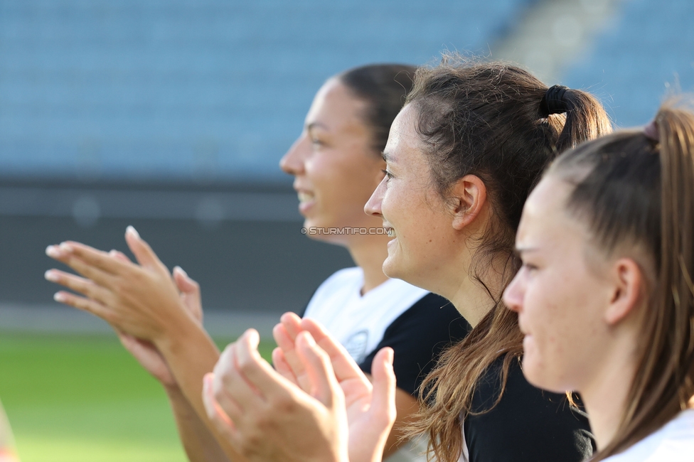 Sturm Frauen - Gintra
UEFA Womens Europa Cup Qualifikation, 1. Runde, SK Sturm Graz Frauen - FC Gintra, Stadion Graz-Liebenau, 26.08.2026.Foto zeigt #std21#
