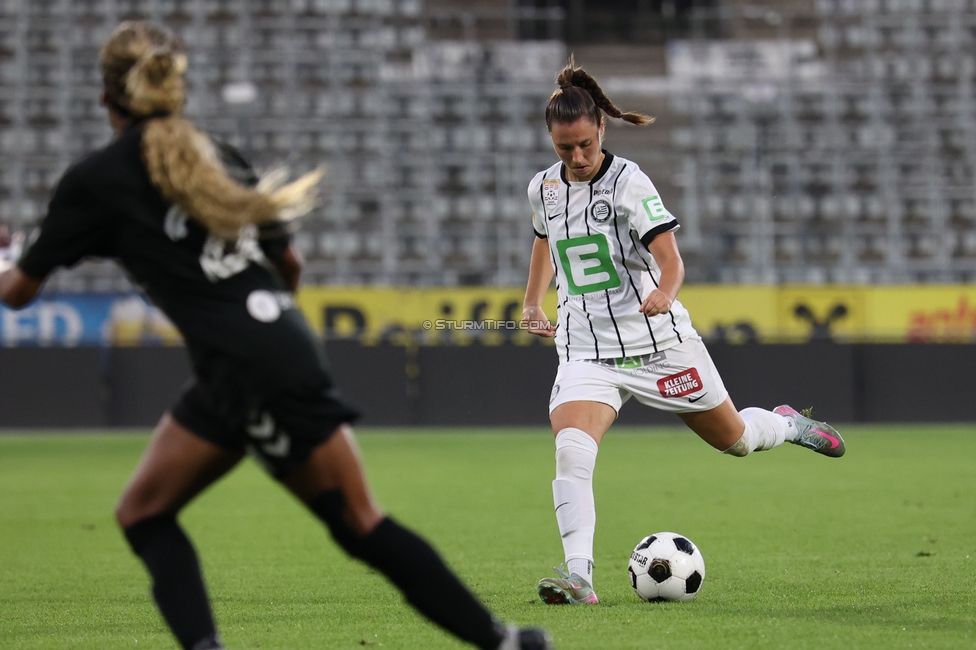 Sturm Frauen - Gintra
UEFA Womens Europa Cup Qualifikation, 1. Runde, SK Sturm Graz Frauen - FC Gintra, Stadion Graz-Liebenau, 26.08.2026.Foto zeigt Stefanie Grossgasteiger (Sturm Frauen)
