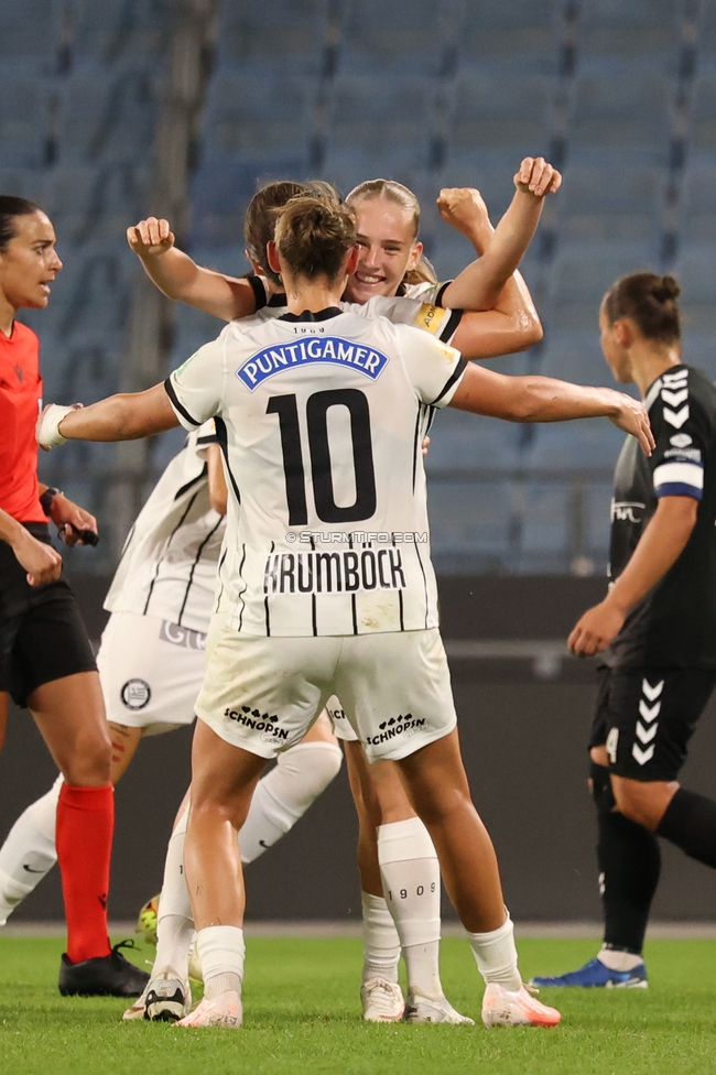 Sturm Frauen - Gintra
UEFA Womens Europa Cup Qualifikation, 1. Runde, SK Sturm Graz Frauen - FC Gintra, Stadion Graz-Liebenau, 26.08.2026.Foto zeigt Lena Breznik (Sturm Frauen)
