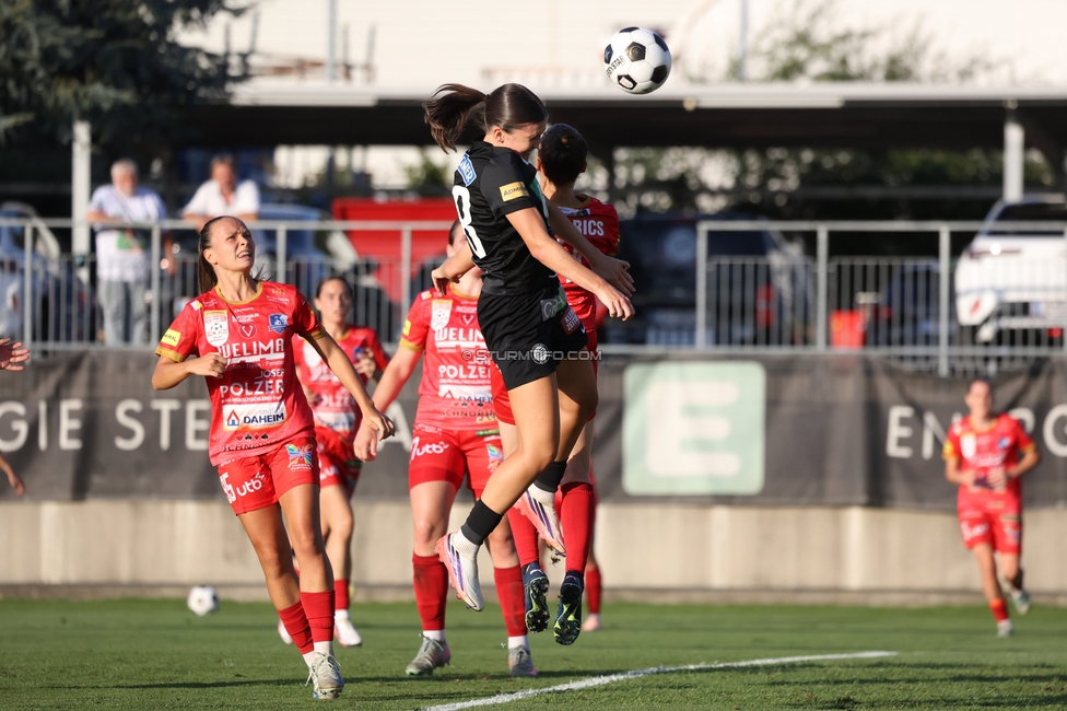 Sturm Frauen - Suedburgenland
OEFB Frauen Bundesliga, 5. Runde, SK Sturm Graz Frauen - SpG Suedburgenland TSV Hartberg, Trainingszentrum Messendorf, 29.08.2026. Foto zeigt Marie Spiess (Sturm Frauen)
