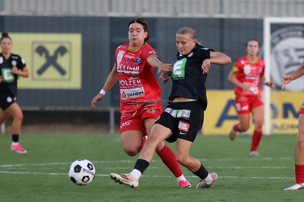 Sturm Frauen - Suedburgenland
OEFB Frauen Bundesliga, 5. Runde, SK Sturm Graz Frauen - SpG Suedburgenland TSV Hartberg, Trainingszentrum Messendorf, 29.08.2026. Foto zeigt Katja Weber (Sturm Frauen)
