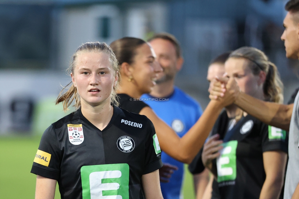 Sturm Frauen - Suedburgenland
OEFB Frauen Bundesliga, 5. Runde, SK Sturm Graz Frauen - SpG Suedburgenland TSV Hartberg, Trainingszentrum Messendorf, 29.08.2026. Foto zeigt Johanna Riedler (Sturm Frauen)
