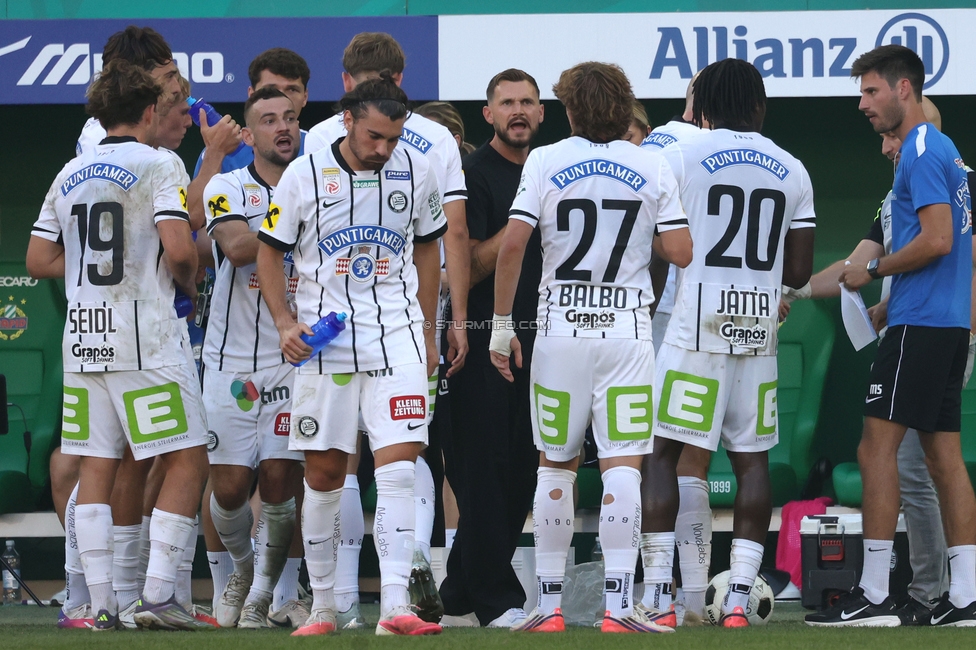 Rapid - Sturm Graz
Oesterreichische Fussball Bundesliga, 5. Runde, SK Rapid Wien - SK Sturm Graz, Weststadion Wien, 30.08.2026. Foto zeigt die Mannschaft von Sturm
