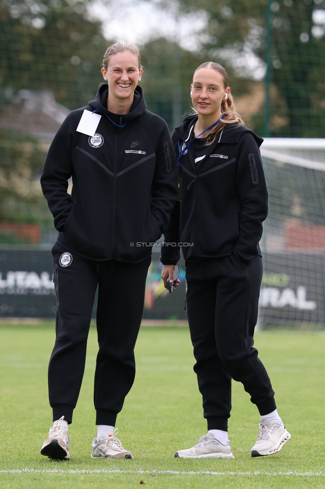Gintra - Sturm Frauen
UEFA Womens Europa Cup, 1. Runde, FC Gintra - SK Sturm Graz Frauen, Siauliai City Municipal Stadium, 02.09.2026.Foto zeigt Sarah-Lisa Duebel (Sturm Frauen) und Brigitta Pulins (Sturm Frauen)
