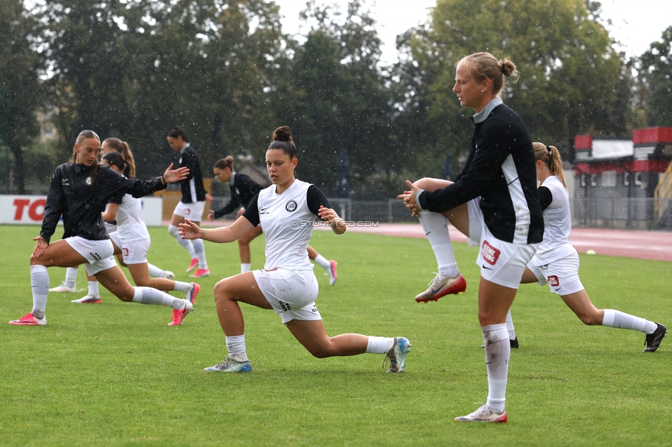 Gintra - Sturm Frauen
UEFA Womens Europa Cup, 1. Runde, FC Gintra - SK Sturm Graz Frauen, Siauliai City Municipal Stadium, 02.09.2026.Foto zeigt Julia Michelle Wattilete (Sturm Frauen)
