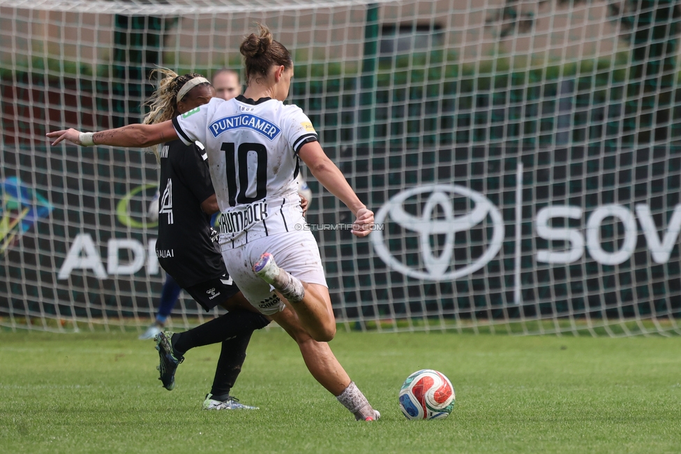 Gintra - Sturm Frauen
UEFA Womens Europa Cup, 1. Runde, FC Gintra - SK Sturm Graz Frauen, Siauliai City Municipal Stadium, 02.09.2026.Foto zeigt Laura Krumboeck (Sturm Frauen)
