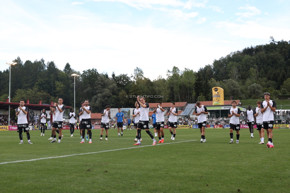 Voitsberg - Sturm Graz
OEFB Cup 2. Runde, TSV Voitsberg - SK Sturm Graz, Muenzer Bioindustrie Sportpark, Voitsberg, 05.09.2026. 

Foto zeigt die Mannschaft von Sturm
