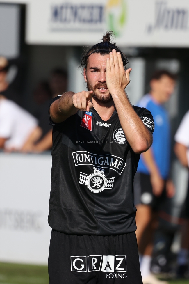 Voitsberg - Sturm Graz
OEFB Cup 2. Runde, TSV Voitsberg - SK Sturm Graz, Muenzer Bioindustrie Sportpark, Voitsberg, 05.09.2026. Foto zeigt Gizo Mamageishvili (Sturm)
