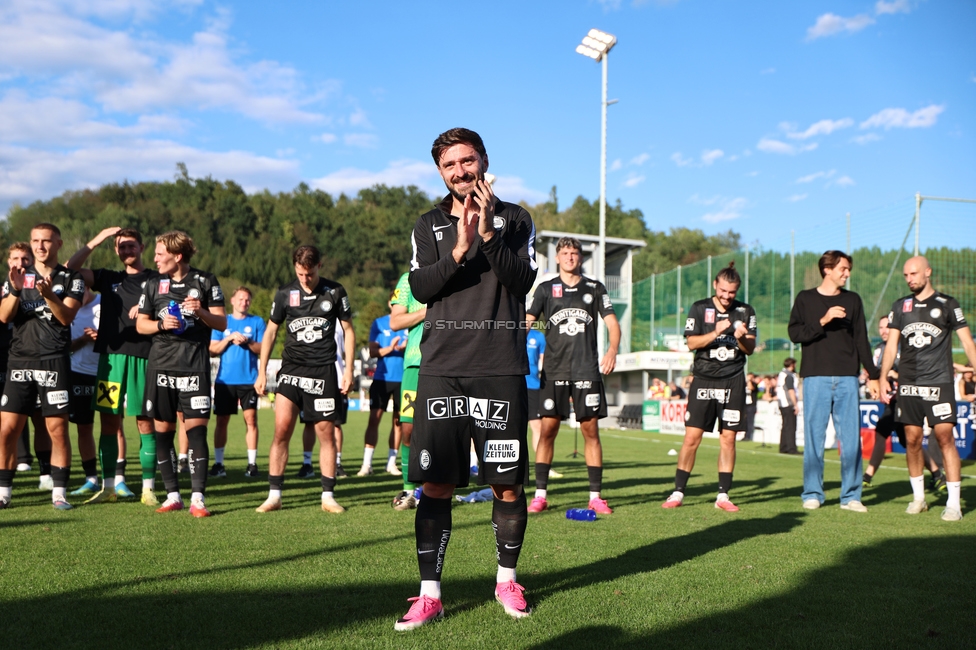 Voitsberg - Sturm Graz
OEFB Cup 2. Runde, TSV Voitsberg - SK Sturm Graz, Muenzer Bioindustrie Sportpark, Voitsberg, 05.09.2026. Foto zeigt Otar Kiteishvili (Sturm)
