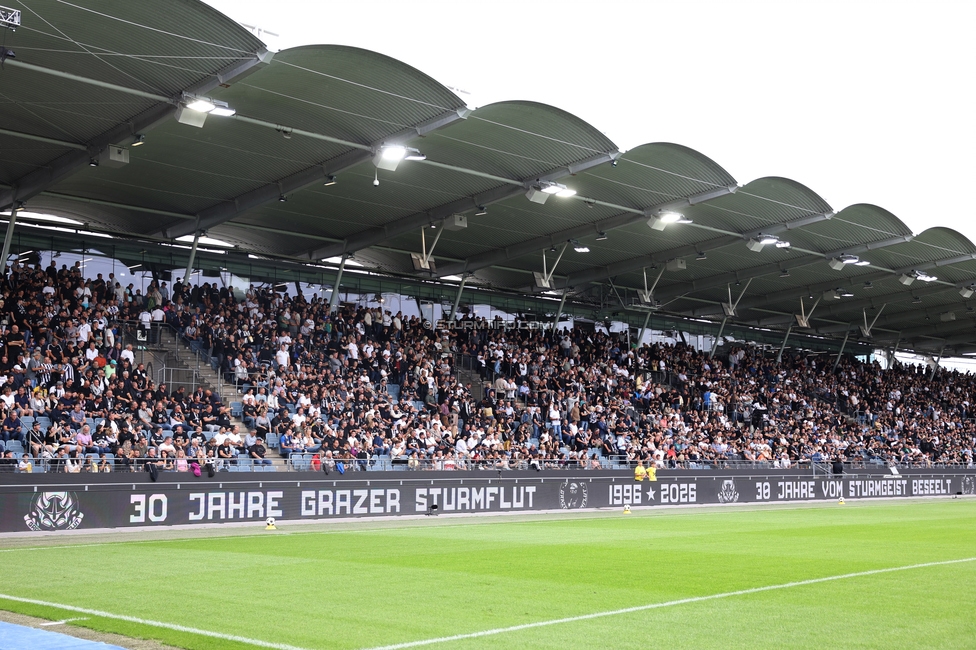 Sturm Graz - LASK
Oesterreichische Fussball Bundesliga, 6. Runde, SK Sturm Graz - Linzer ASK, Stadion Graz-Liebenau, 13.09.2026. Foto zeigt Fans von Sturm mit einer Choreografie
