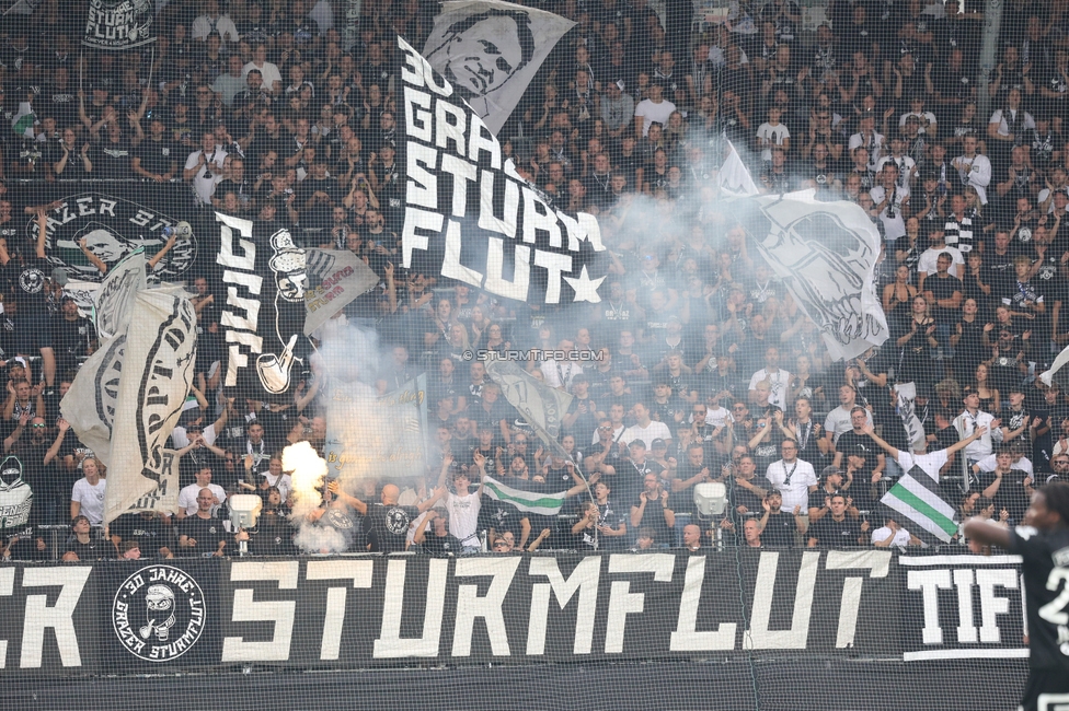 Sturm Graz - LASK
Oesterreichische Fussball Bundesliga, 6. Runde, SK Sturm Graz - Linzer ASK, Stadion Graz-Liebenau, 13.09.2026. Foto zeigt Fans von Sturm
