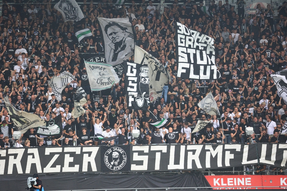 Sturm Graz - LASK
Oesterreichische Fussball Bundesliga, 6. Runde, SK Sturm Graz - Linzer ASK, Stadion Graz-Liebenau, 13.09.2026. Foto zeigt Fans von Sturm
