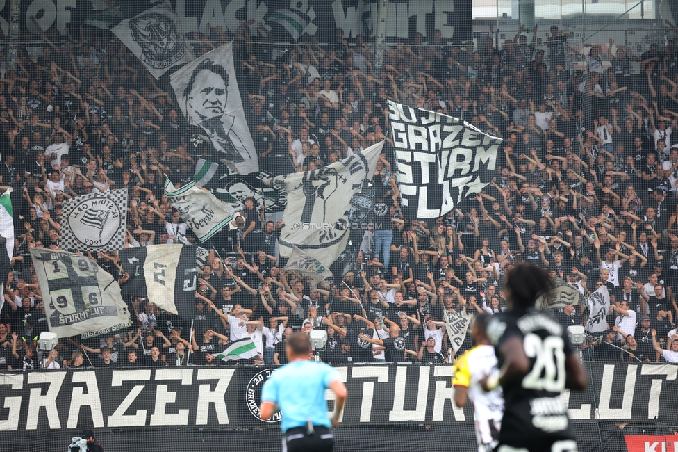 Sturm Graz - LASK
Oesterreichische Fussball Bundesliga, 6. Runde, SK Sturm Graz - Linzer ASK, Stadion Graz-Liebenau, 13.09.2026. Foto zeigt Fans von Sturm
