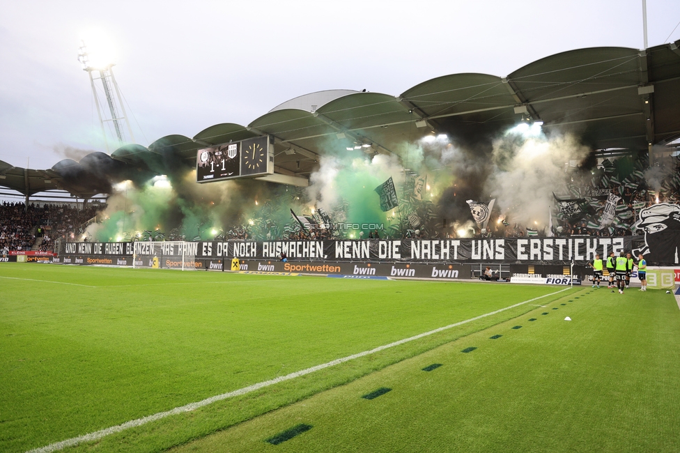 Sturm Graz - LASK
Oesterreichische Fussball Bundesliga, 6. Runde, SK Sturm Graz - Linzer ASK, Stadion Graz-Liebenau, 13.09.2026. Foto zeigt Fans von Sturm mit Pyrotechnik
