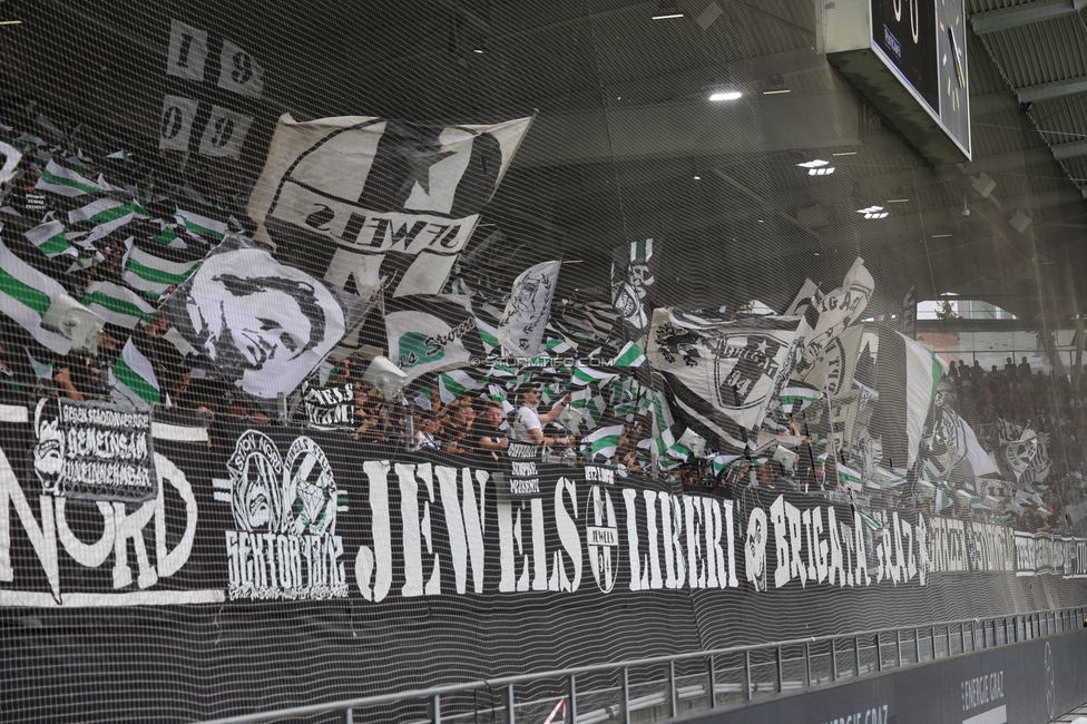 Sturm Graz - LASK
Oesterreichische Fussball Bundesliga, 6. Runde, SK Sturm Graz - Linzer ASK, Stadion Graz-Liebenau, 13.09.2026. Foto zeigt Fans von Sturm
