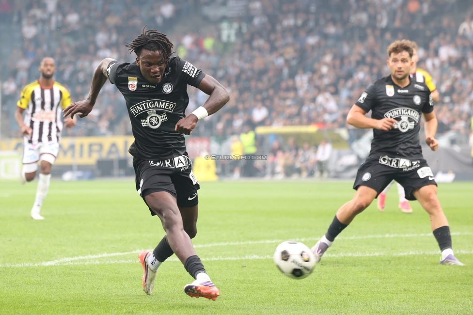 Sturm Graz - LASK
Oesterreichische Fussball Bundesliga, 6. Runde, SK Sturm Graz - Linzer ASK, Stadion Graz-Liebenau, 13.09.2026. Foto zeigt Seedy Jatta (Sturm)
