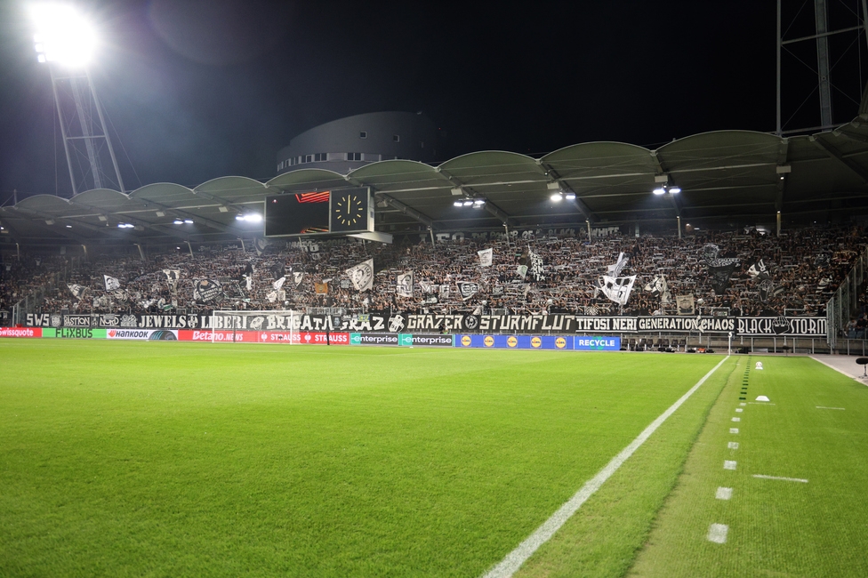 Sturm Graz - Stade Rennes
UEFA Europa League Gruppenphase 1. Spieltag, SK Sturm Graz - Stade Rennes Football Club, Stadion Graz-Liebenau Graz, 16.09.2026. Foto zeigt Fans von Sturm

