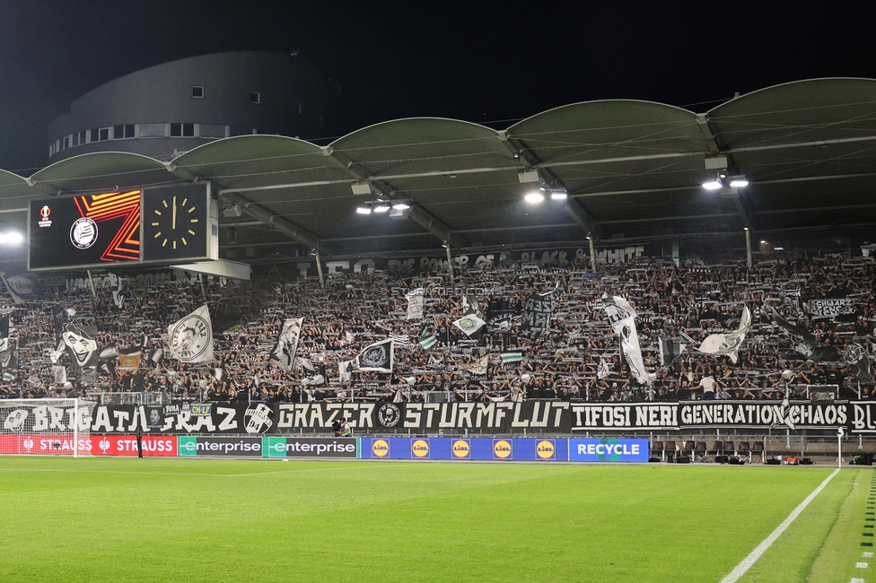 Sturm Graz - Stade Rennes
UEFA Europa League Gruppenphase 1. Spieltag, SK Sturm Graz - Stade Rennes Football Club, Stadion Graz-Liebenau Graz, 16.09.2026. Foto zeigt Fans von Sturm
