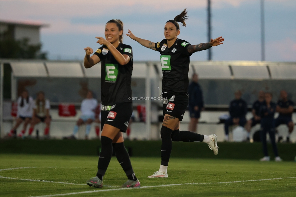 Sturm Frauen - Rapid
OEFB Frauen Bundesliga, 7. Runde, SK Sturm Graz Frauen - SK Rapid, Trainingszentrum Messendorf, 18.09.2026. Foto zeigt Stefanie Grossgasteiger (Sturm Frauen) und Lilla Sipos (Sturm Frauen)
