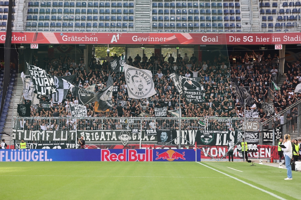 RB Salzburg - Sturm Graz
Oesterreichische Fussball Bundesliga, 7. Runde, FC RB Salzburg - SK Sturm Graz, Stadion Wals-Siezenheim, 20.09.2026.

Foto zeigt Fans von Sturm
