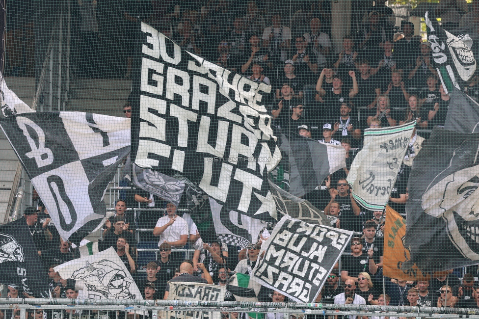 RB Salzburg - Sturm Graz
Oesterreichische Fussball Bundesliga, 7. Runde, FC RB Salzburg - SK Sturm Graz, Stadion Wals-Siezenheim, 20.09.2026.

Foto zeigt Fans von Sturm
Schlüsselwörter: sturmflut