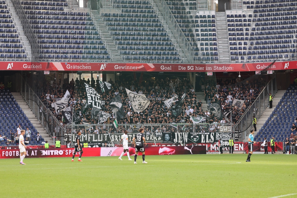 RB Salzburg - Sturm Graz
Oesterreichische Fussball Bundesliga, 7. Runde, FC RB Salzburg - SK Sturm Graz, Stadion Wals-Siezenheim, 20.09.2026.

Foto zeigt Fans von Sturm
