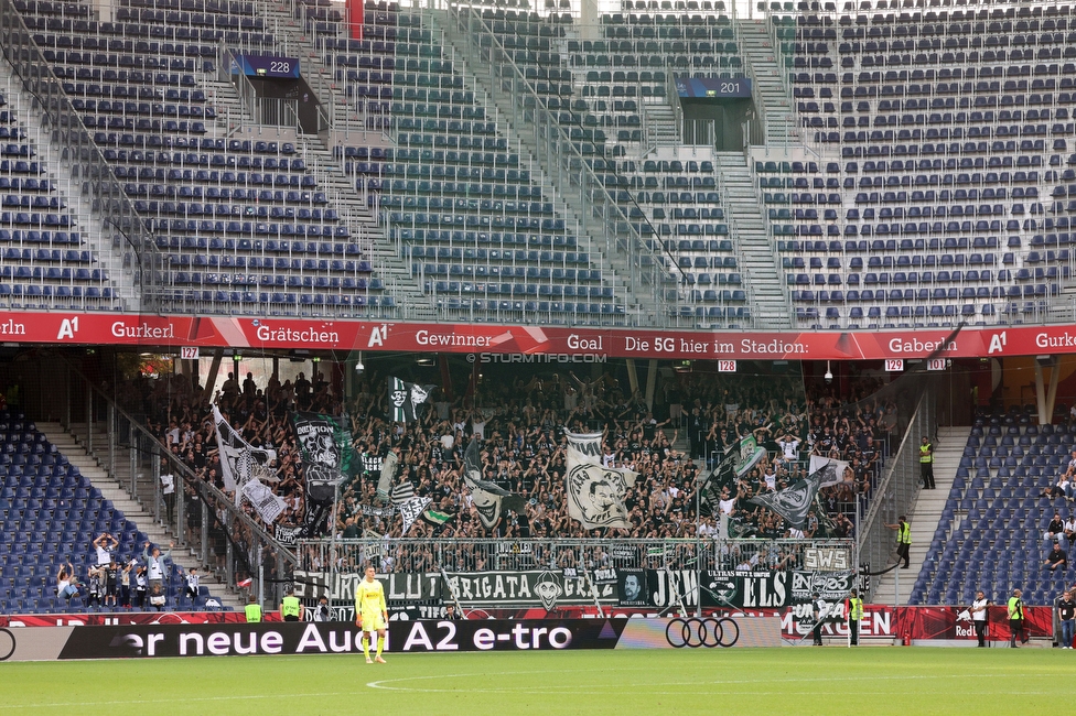 RB Salzburg - Sturm Graz
Oesterreichische Fussball Bundesliga, 7. Runde, FC RB Salzburg - SK Sturm Graz, Stadion Wals-Siezenheim, 20.09.2026.

Foto zeigt Fans von Sturm
