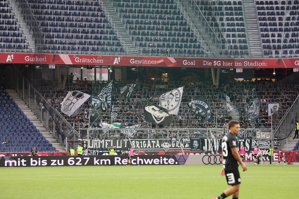 RB Salzburg - Sturm Graz
Oesterreichische Fussball Bundesliga, 7. Runde, FC RB Salzburg - SK Sturm Graz, Stadion Wals-Siezenheim, 20.09.2026.

Foto zeigt Fans von Sturm
