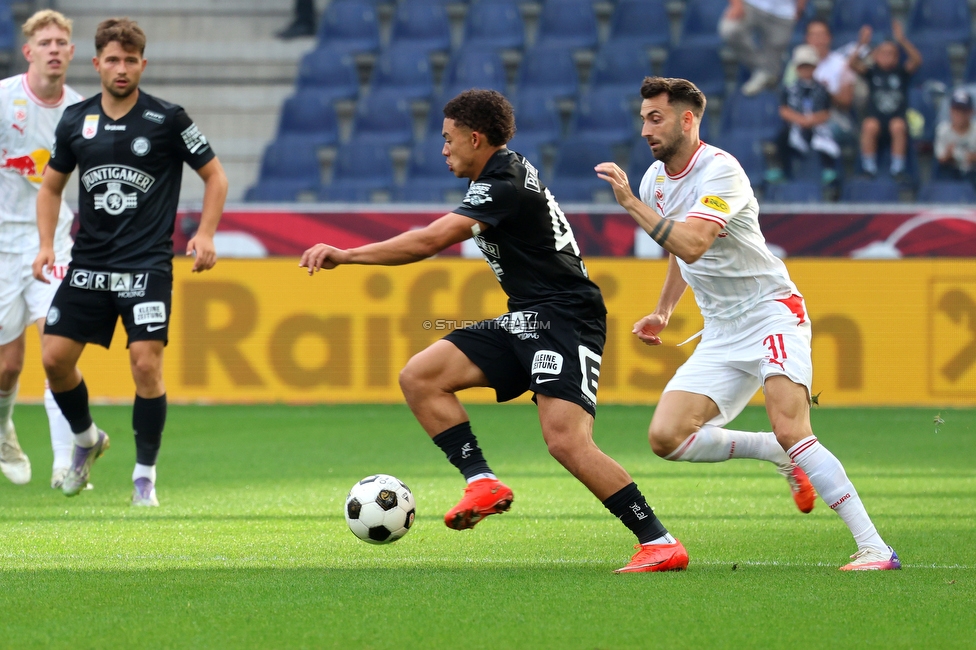RB Salzburg - Sturm Graz
Oesterreichische Fussball Bundesliga, 7. Runde, FC RB Salzburg - SK Sturm Graz, Stadion Wals-Siezenheim, 20.09.2026.

Foto zeigt Jacob Peter Hoedl (Sturm)

