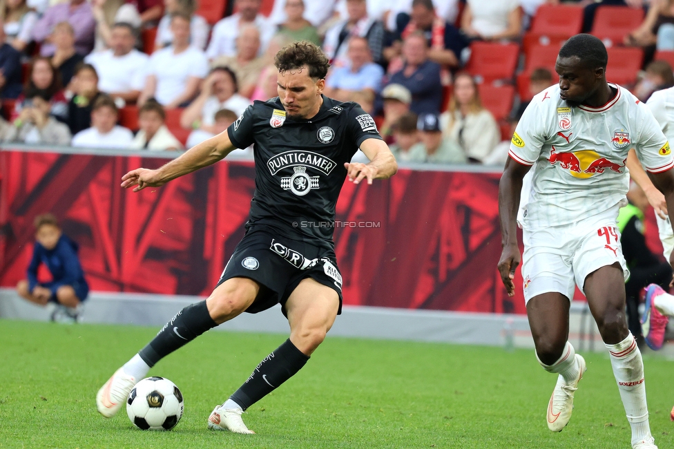 RB Salzburg - Sturm Graz
Oesterreichische Fussball Bundesliga, 7. Runde, FC RB Salzburg - SK Sturm Graz, Stadion Wals-Siezenheim, 20.09.2026.

Foto zeigt Valmir Matoshi (Sturm)
