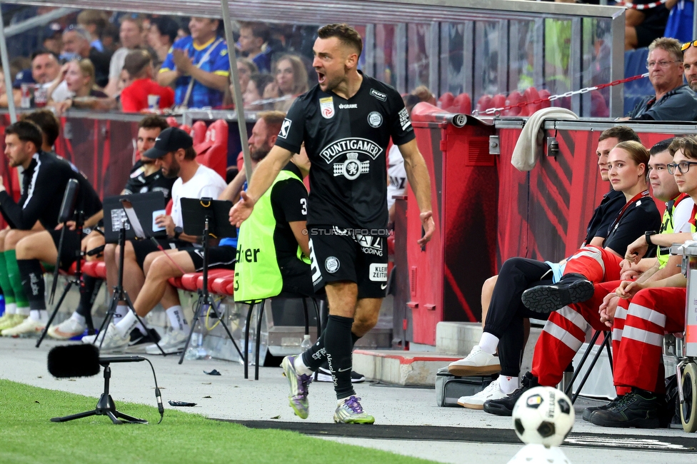 RB Salzburg - Sturm Graz
Oesterreichische Fussball Bundesliga, 7. Runde, FC RB Salzburg - SK Sturm Graz, Stadion Wals-Siezenheim, 20.09.2026.Foto zeigt Juergen Heil (Sturm)
