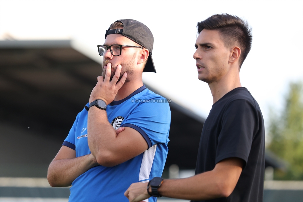 Sturm Frauen - Austria
OEFB Frauen Bundesliga, 8. Runde, SK Sturm Graz Frauen - FK Austria Wien, Trainingszentrum Messendorf, 27.09.2026. Foto zeigt Jakob Gschwandner (Assistenztrainer Sturm Frauen) und Tode Djakovic (Cheftrainer Sturm Frauen)
