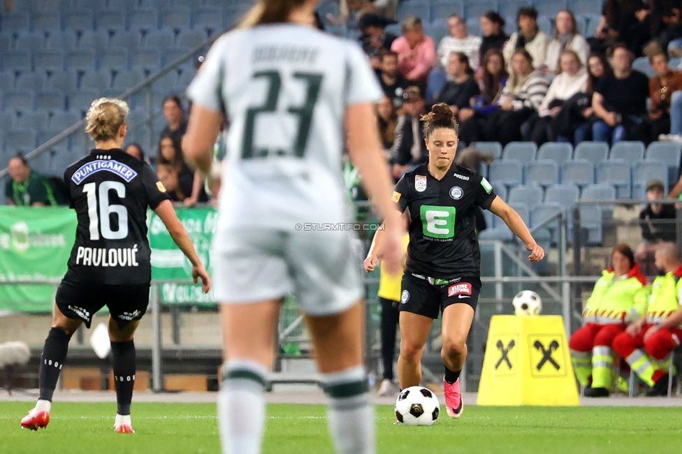Sturm Frauen - Wolfsburg
UEFA Womens Europa Cup Qualifikation, 2. Runde, SK Sturm Graz Frauen - VfL Wolfsburg, Stadion Graz-Liebenau, 30.09.2026.Foto zeigt Julia Michelle Wattilete (Sturm Frauen)
